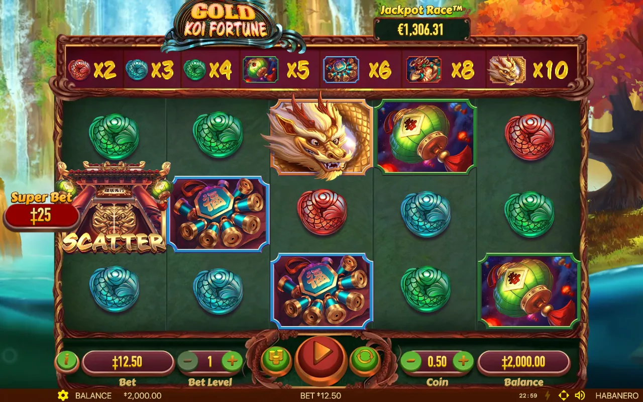 Das Basisspiel — Gold Koi Fortune