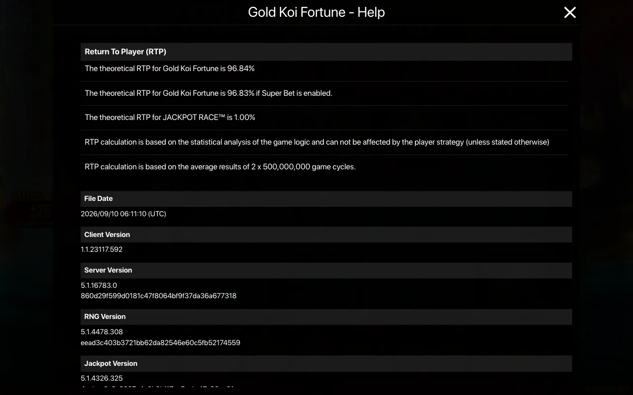 Spielregeln, Seite 2 — Gold Koi Fortune