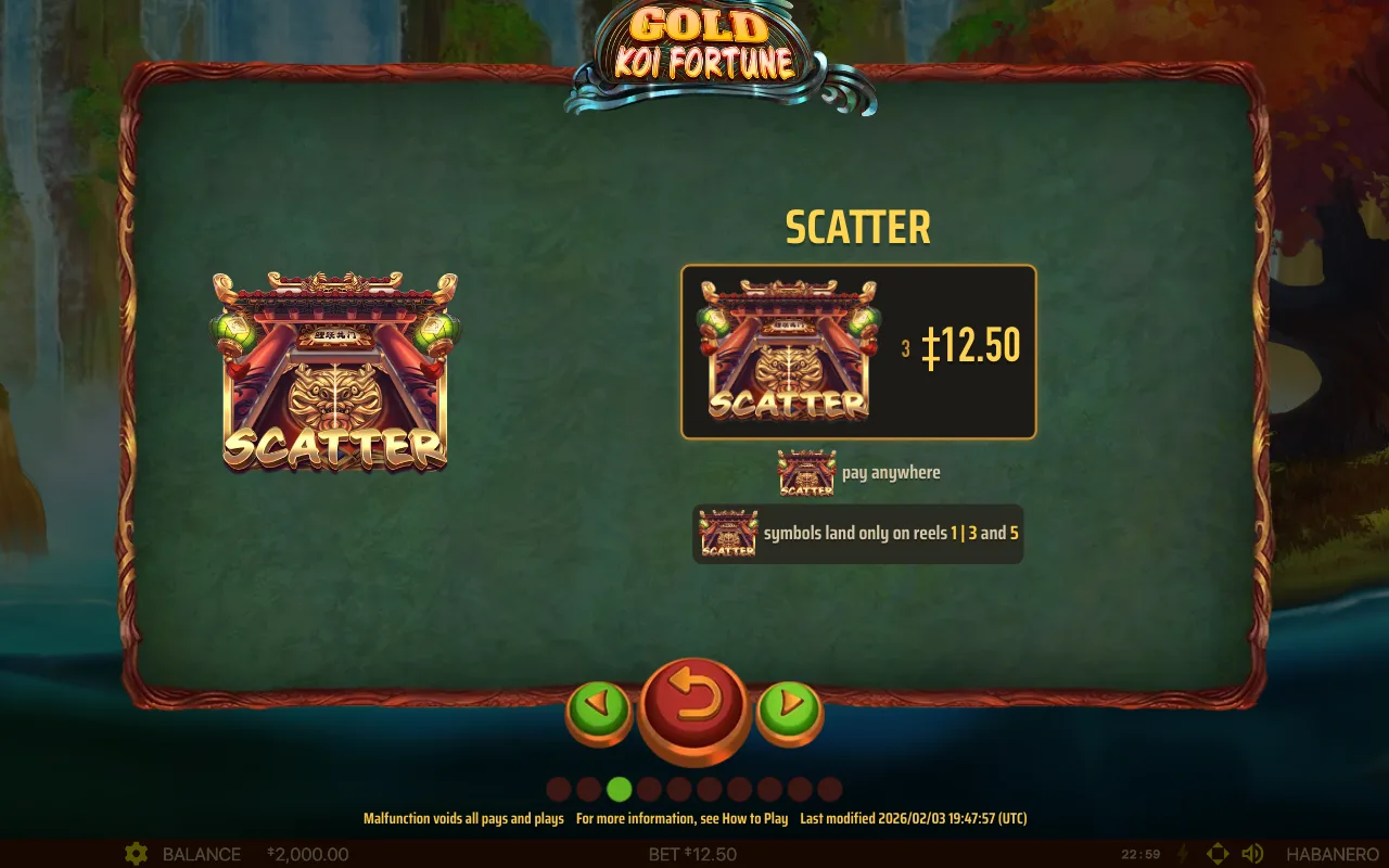 Das Scatter-Symbol — Gold Koi Fortune