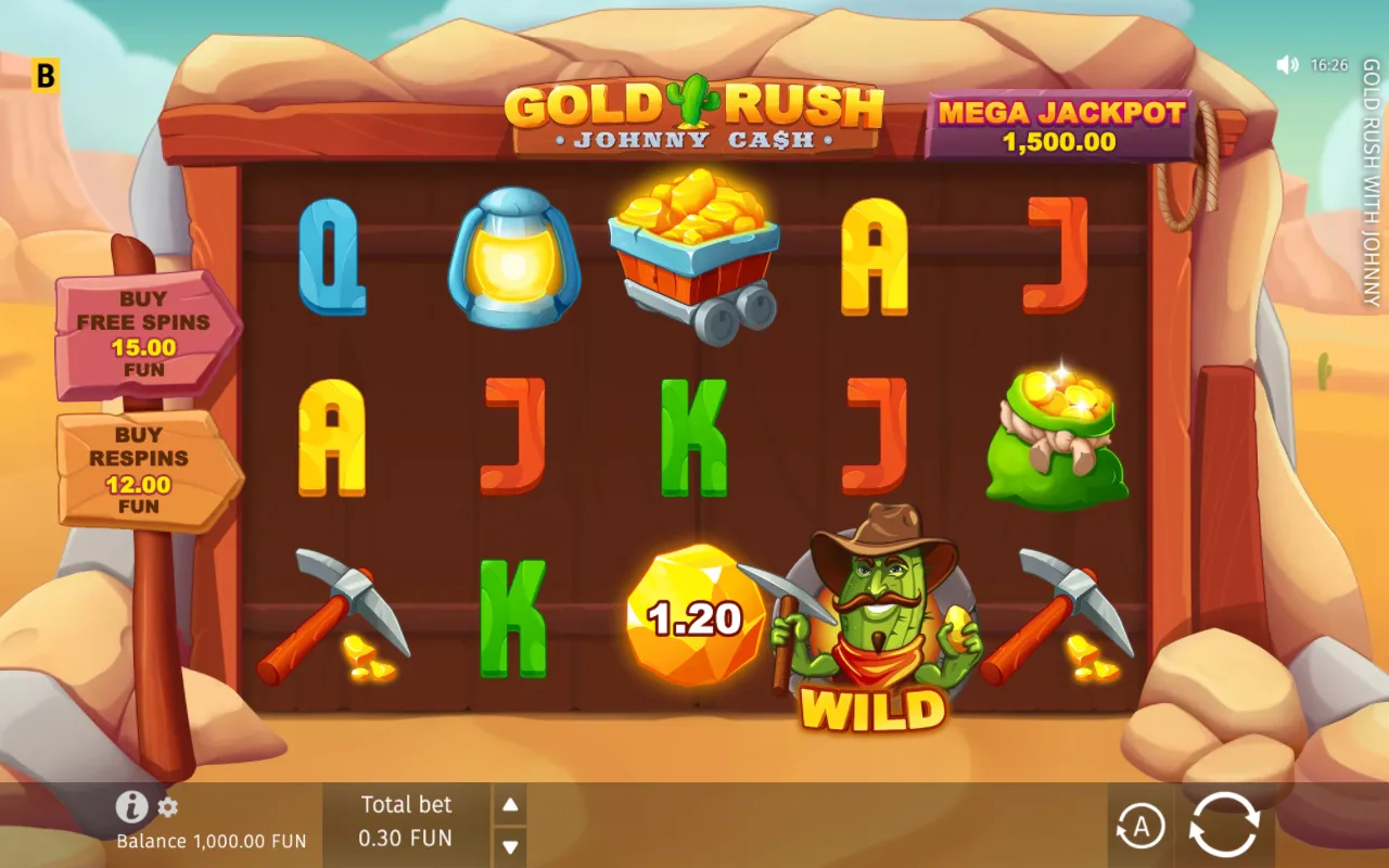 The base game — Gold Rush with Johnny Cash