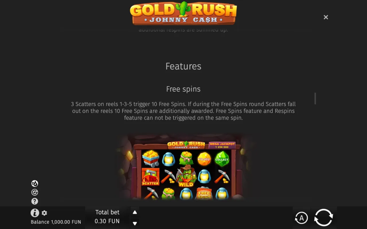 Game rules, page 4 — Gold Rush with Johnny Cash