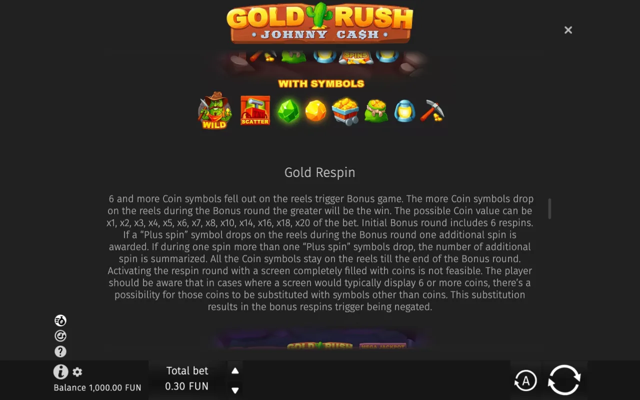 Game rules, page 5 — Gold Rush with Johnny Cash