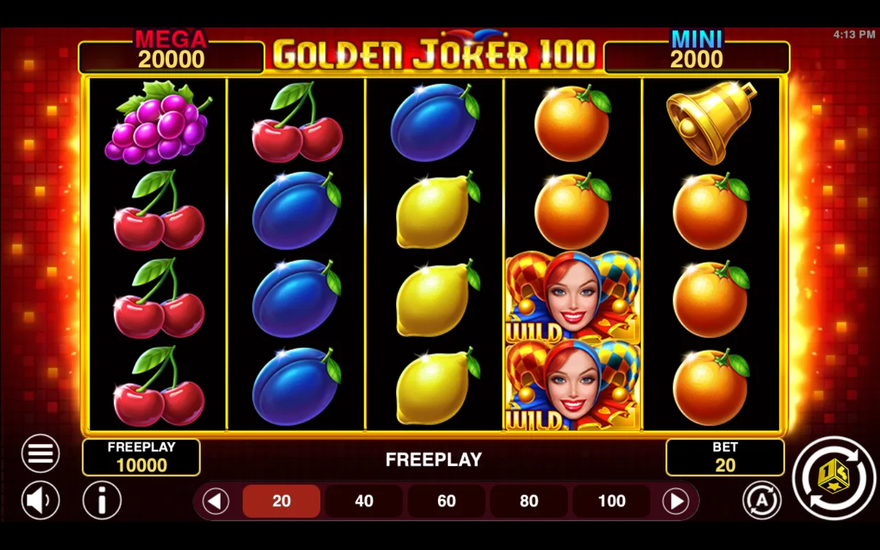 The base game — Golden Joker 100