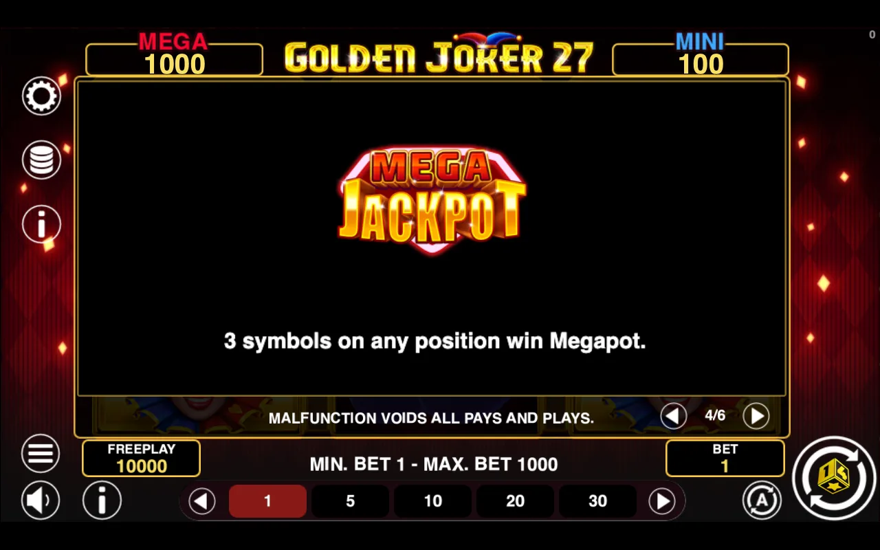 Game rules, page 4 — Golden Joker 27