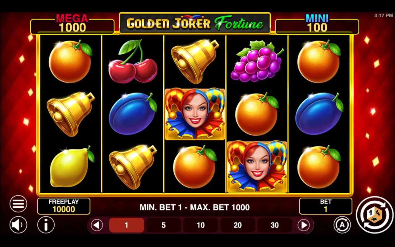 The base game — Golden Joker Fortune