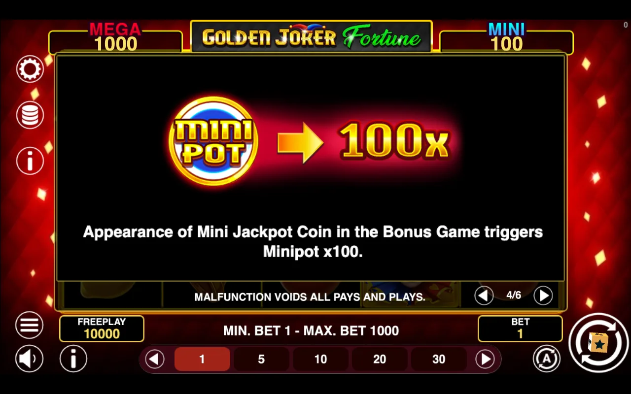 Game rules, page 4 — Golden Joker Fortune