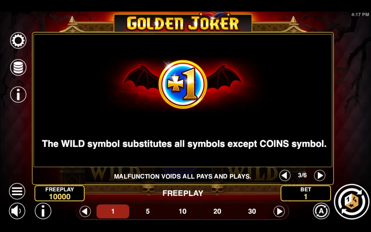 Game rules, page 3 — Golden Joker Halloween
