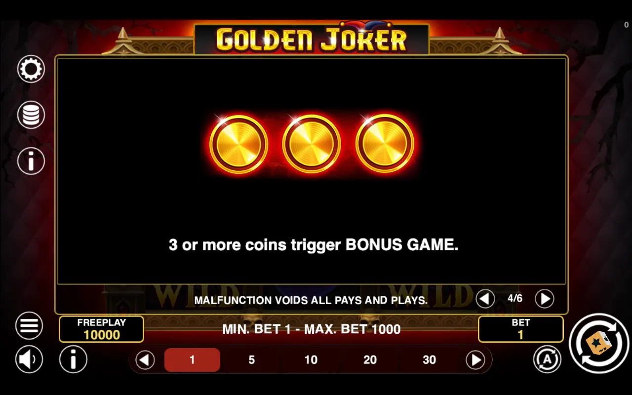 Game rules, page 4 — Golden Joker Halloween