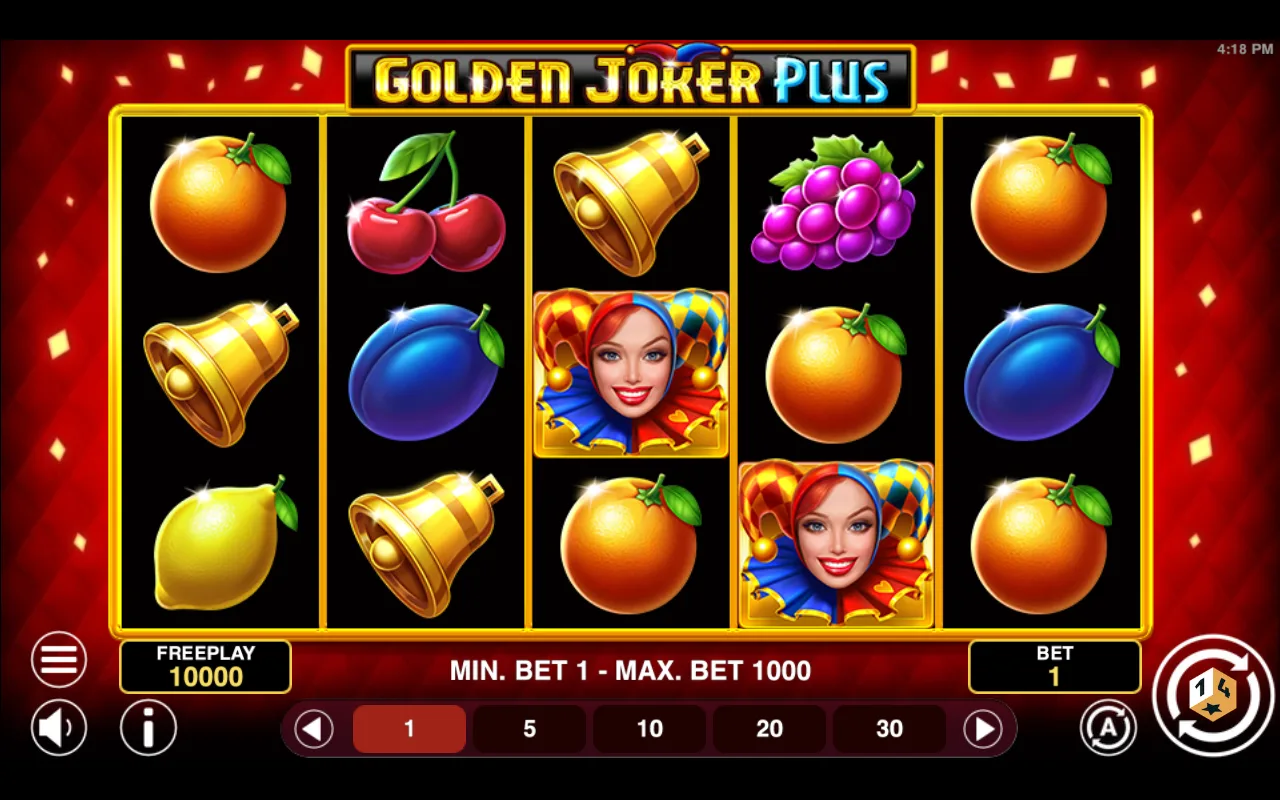 The base game — Golden Joker Plus