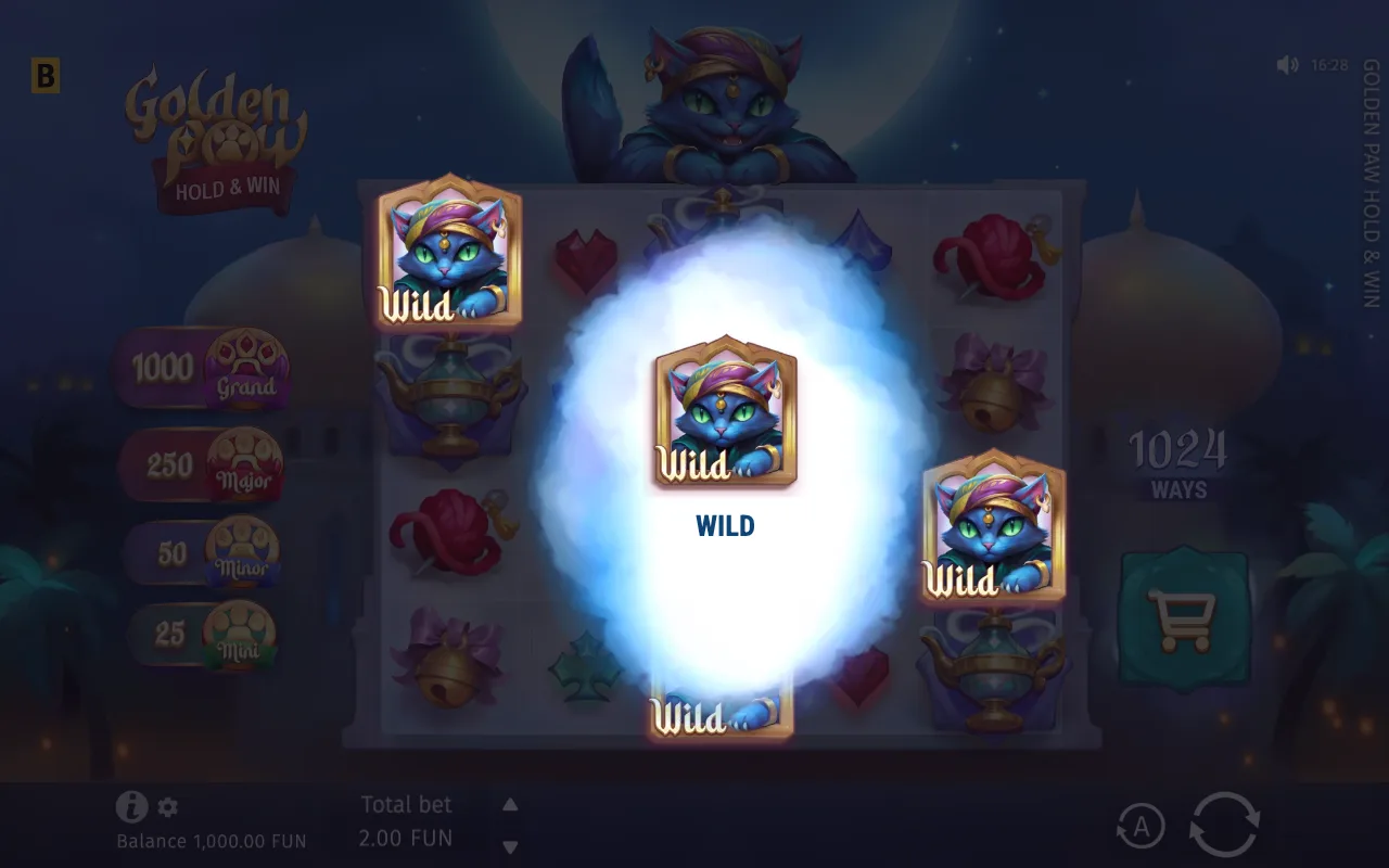 The base game — Golden Paw Hold Win