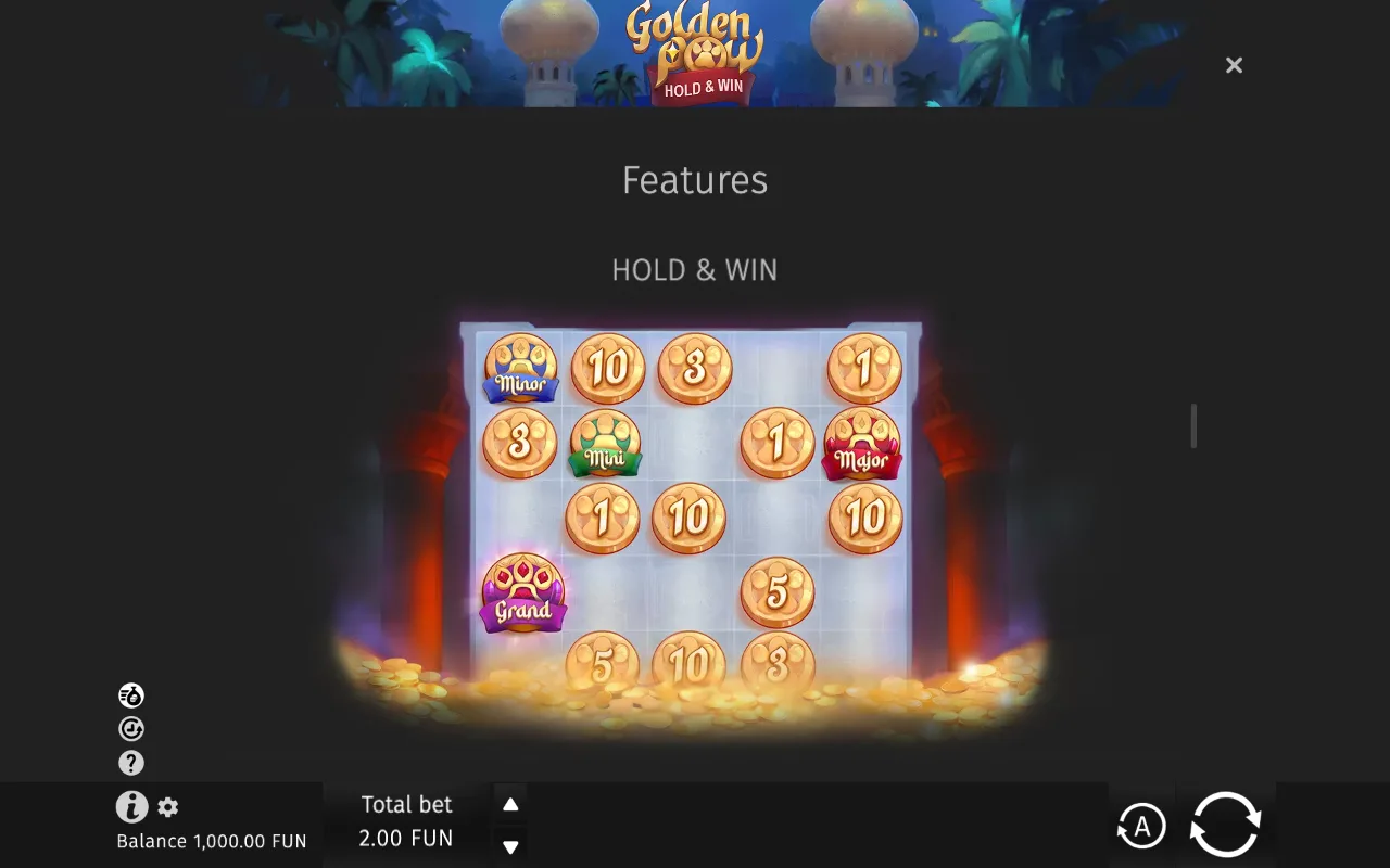 Hold & win — Golden Paw Hold Win