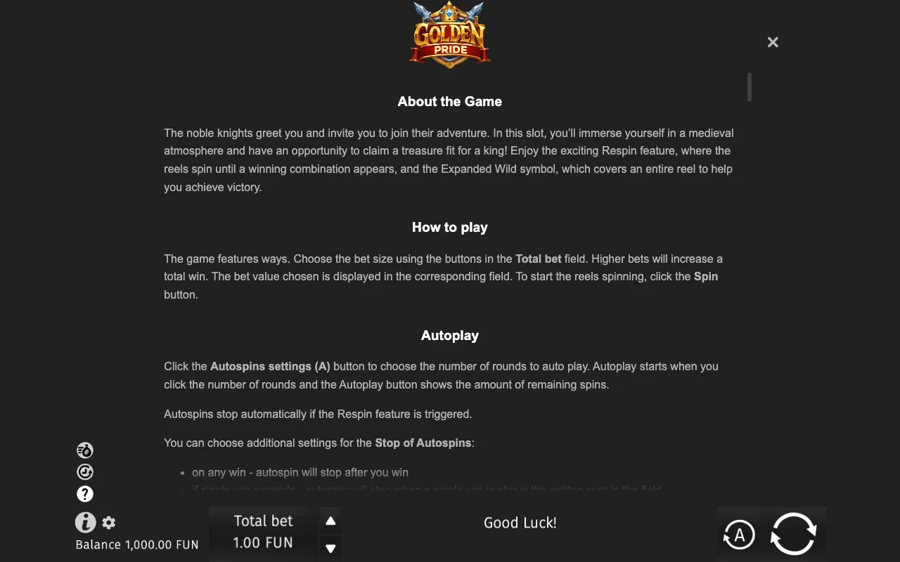 Game rules, page 6 — Golden Pride