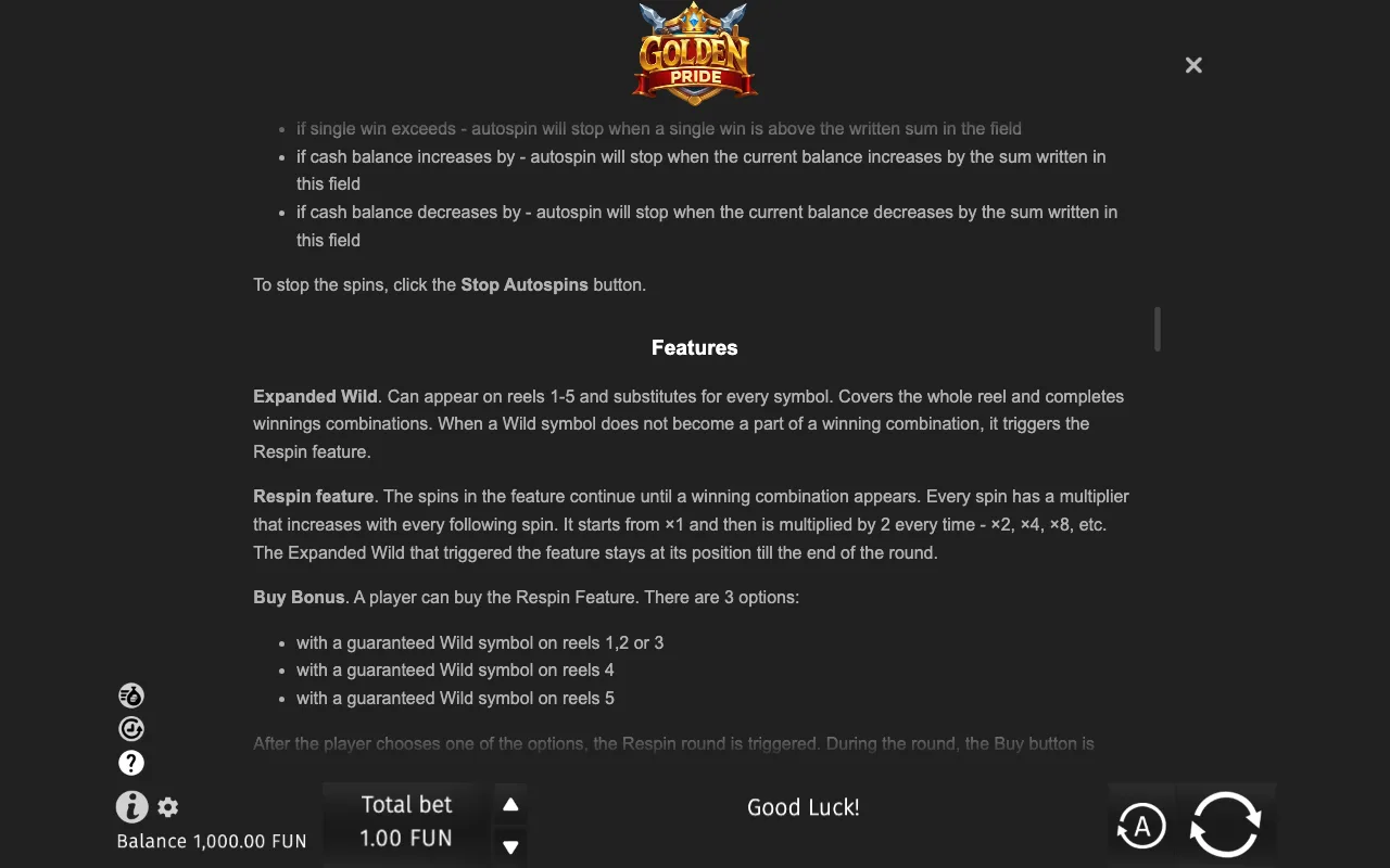 Game rules, page 7 — Golden Pride