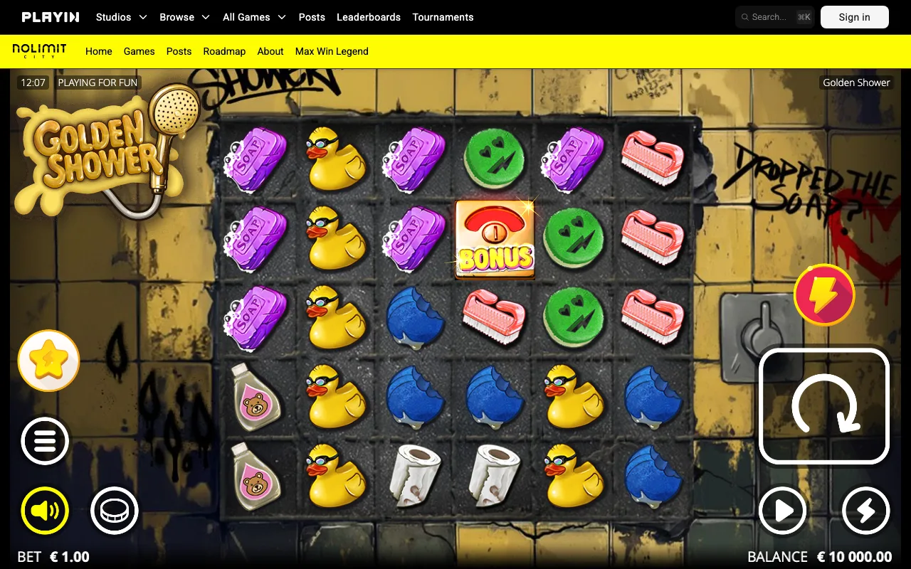 The base game — Golden Shower