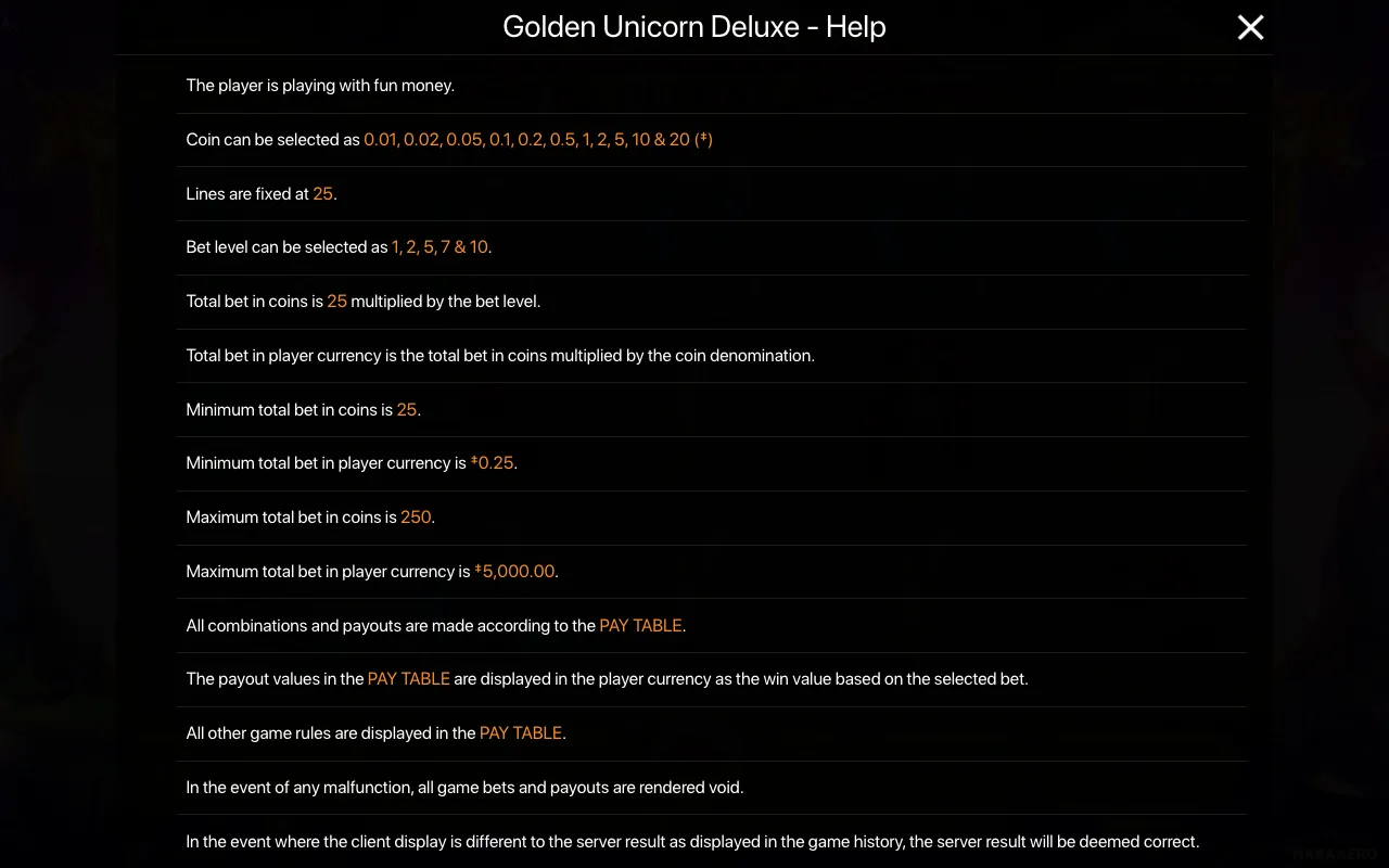 Règles du jeu, page 1 — Golden Unicorn Deluxe