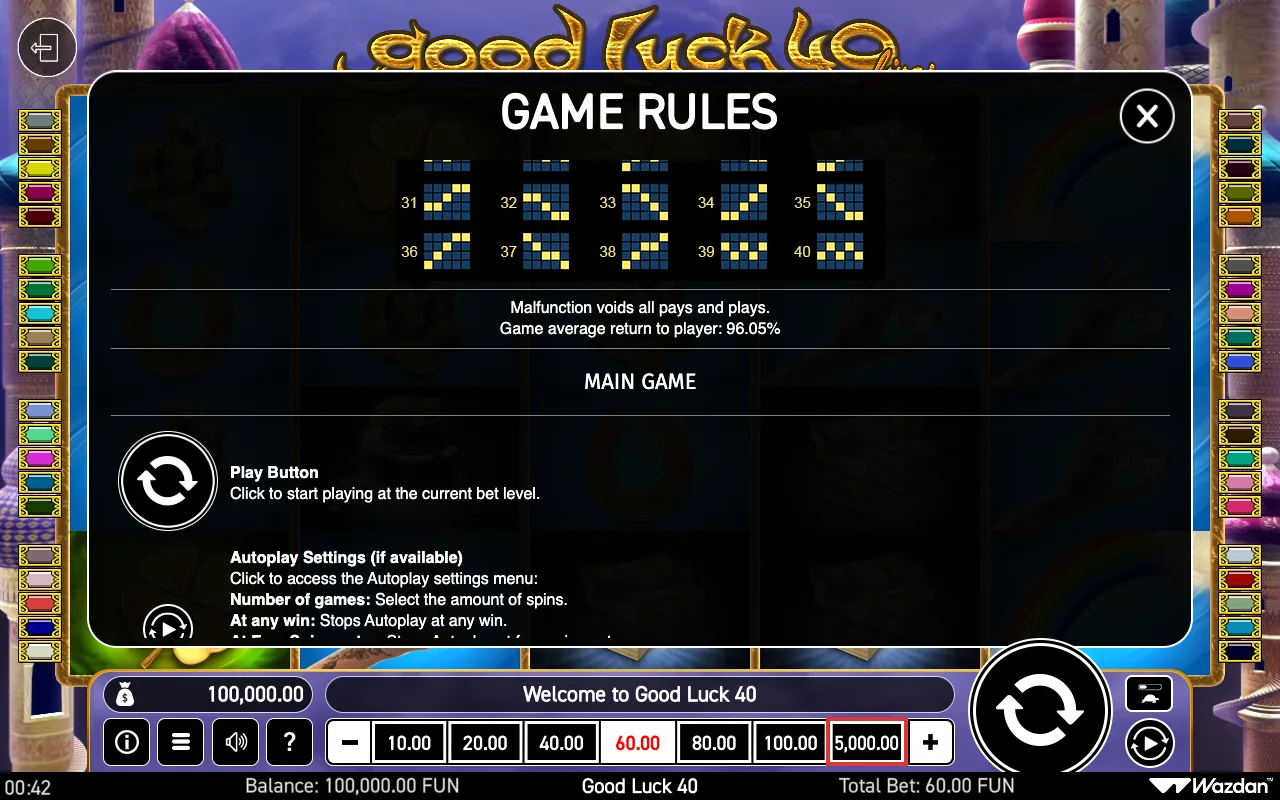 Game rules, page 4 — Good Luck 40