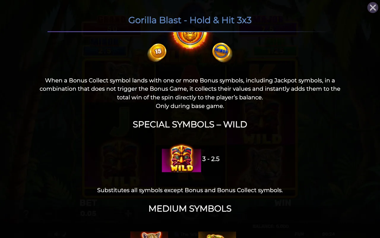Game rules, page 4 — Gorilla Blast Holdhit 3x3