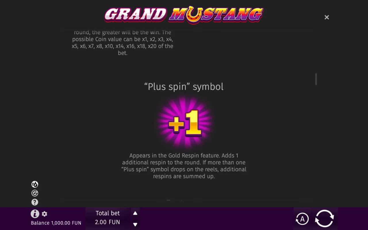Game rules, page 3 — Grand Mustang