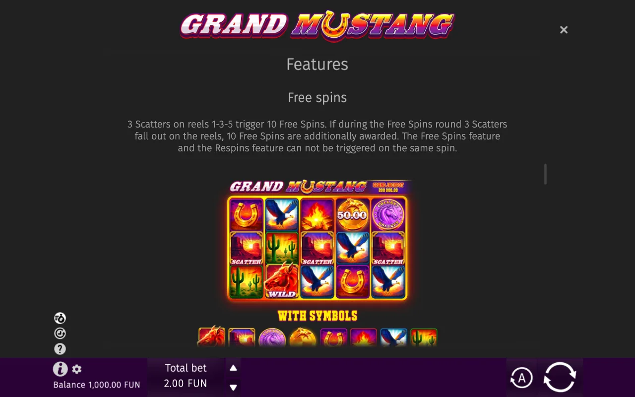 Game rules, page 4 — Grand Mustang