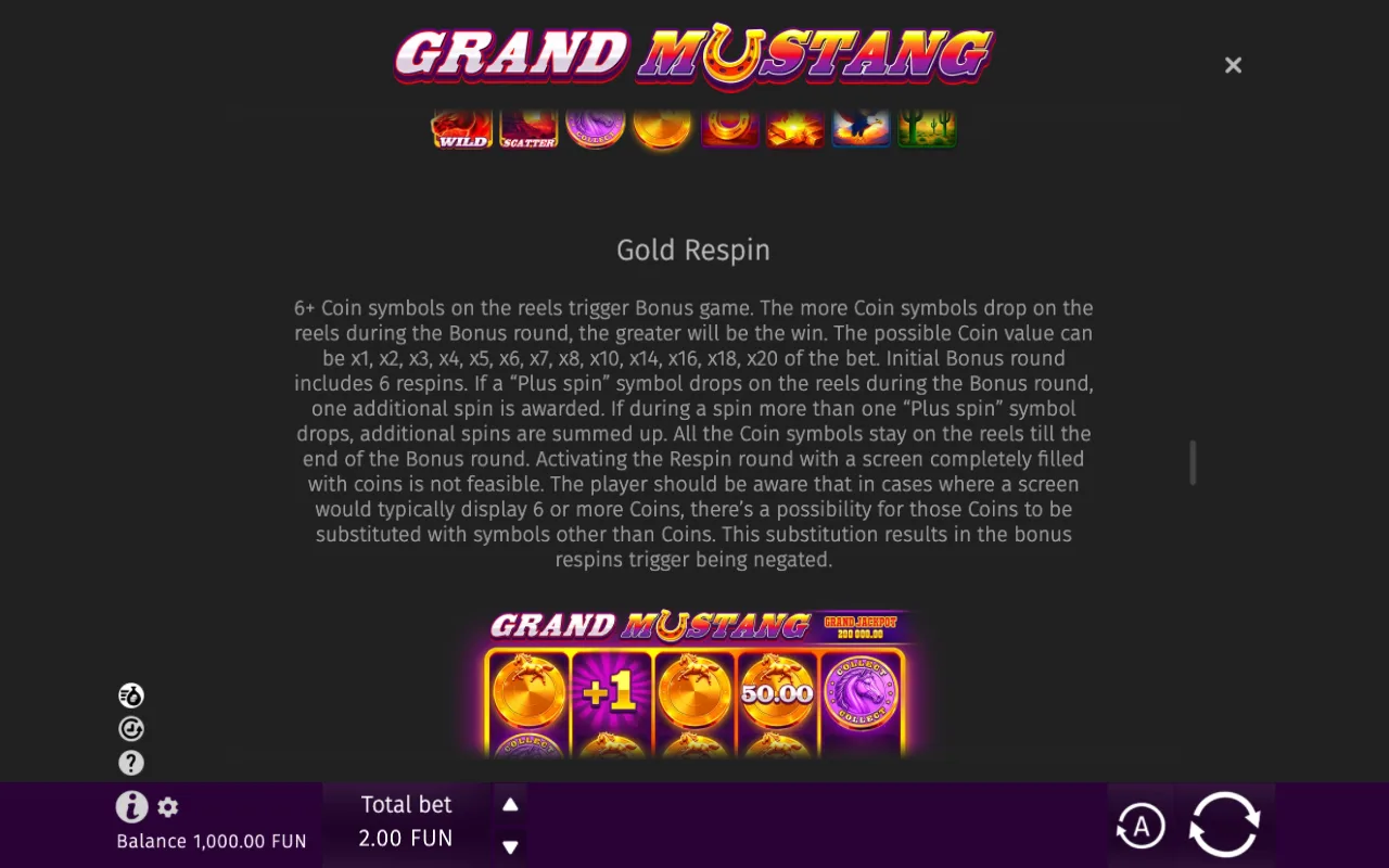 Game rules, page 5 — Grand Mustang