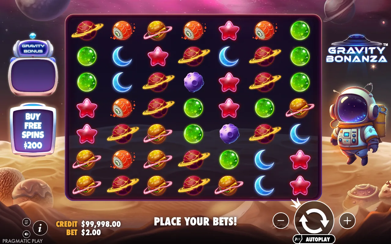 The base game — Gravity Bonanza