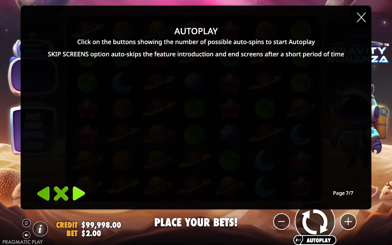 Autoplay — Gravity Bonanza