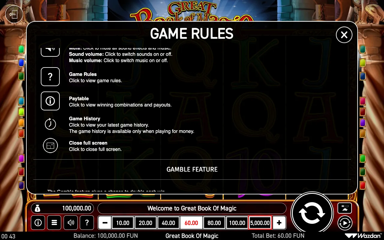 Game rules, page 6 — Great Book of Magic