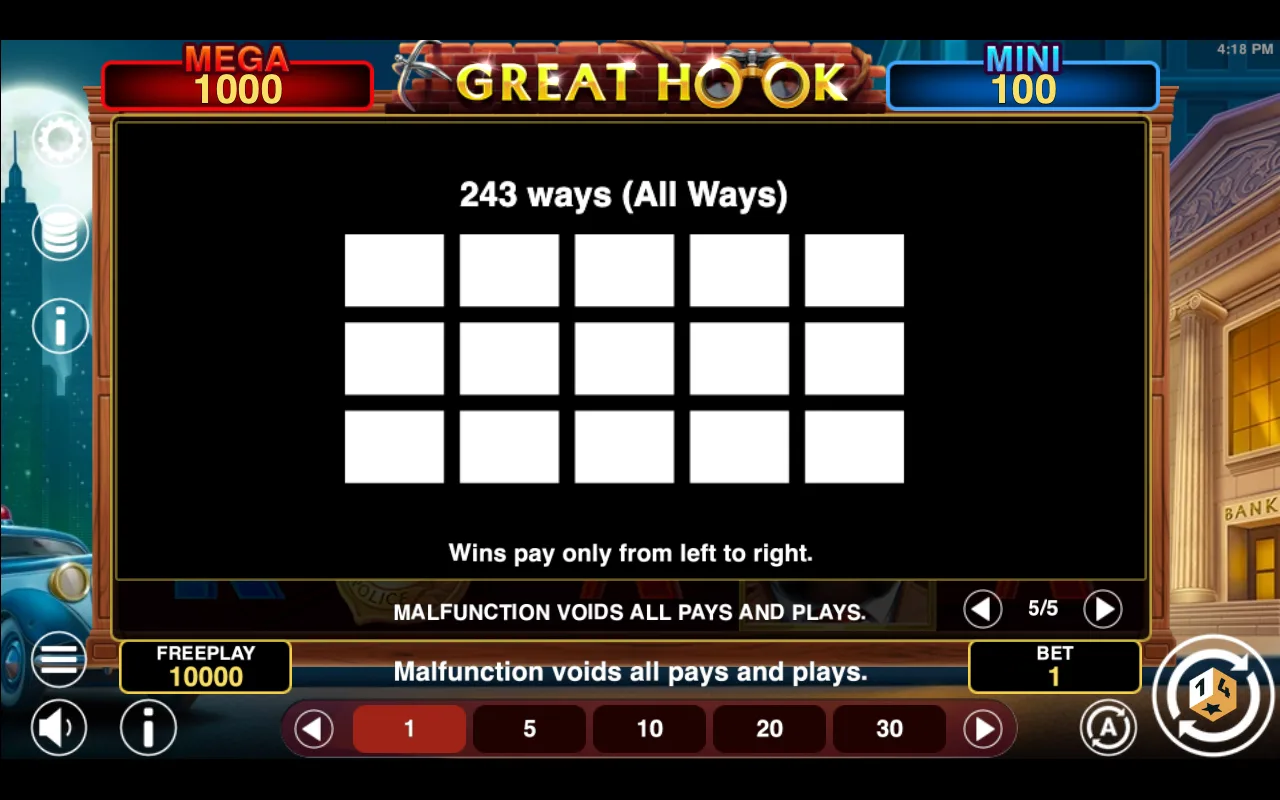 Game rules, page 5 — Great Hook Hold And Win