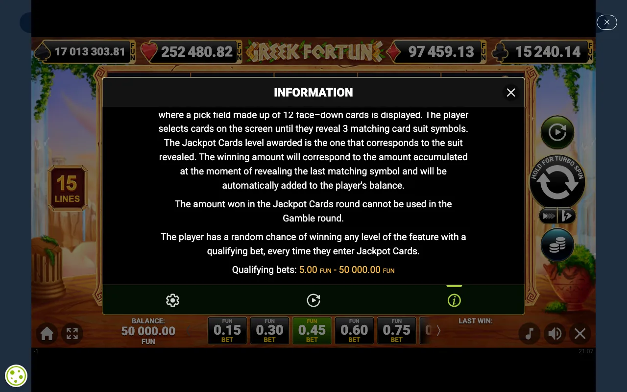 Game rules, page 4 — Greek Fortune