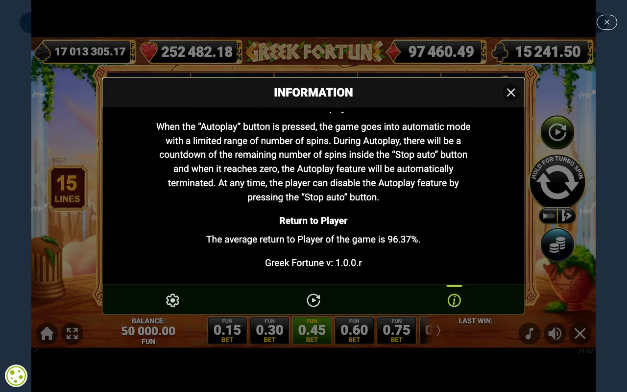 Game rules, page 8 — Greek Fortune