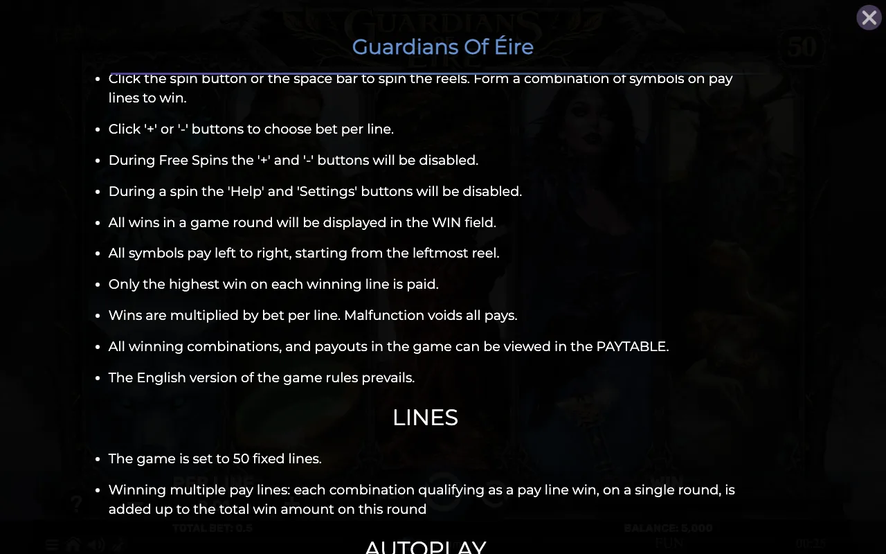 Game rules, page 7 — Guardians of Eire
