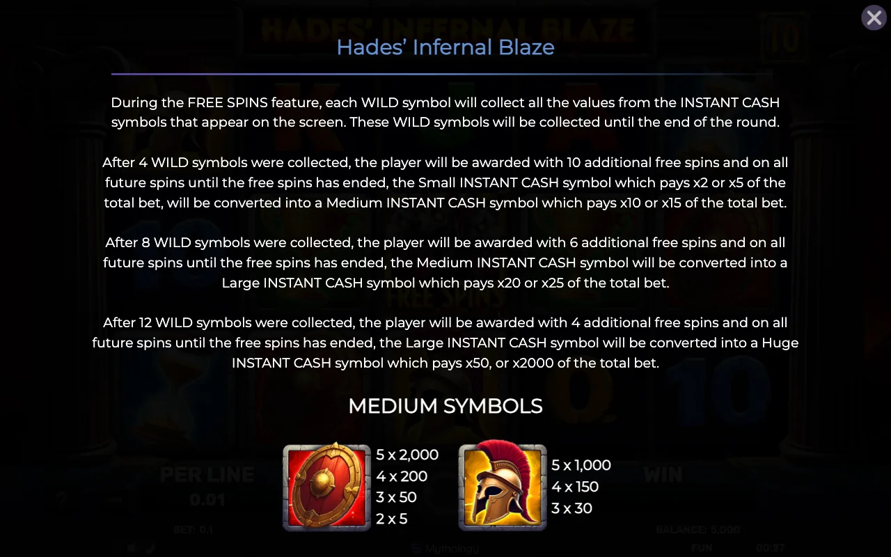 Game rules, page 3 — Hades Infernal Blaze