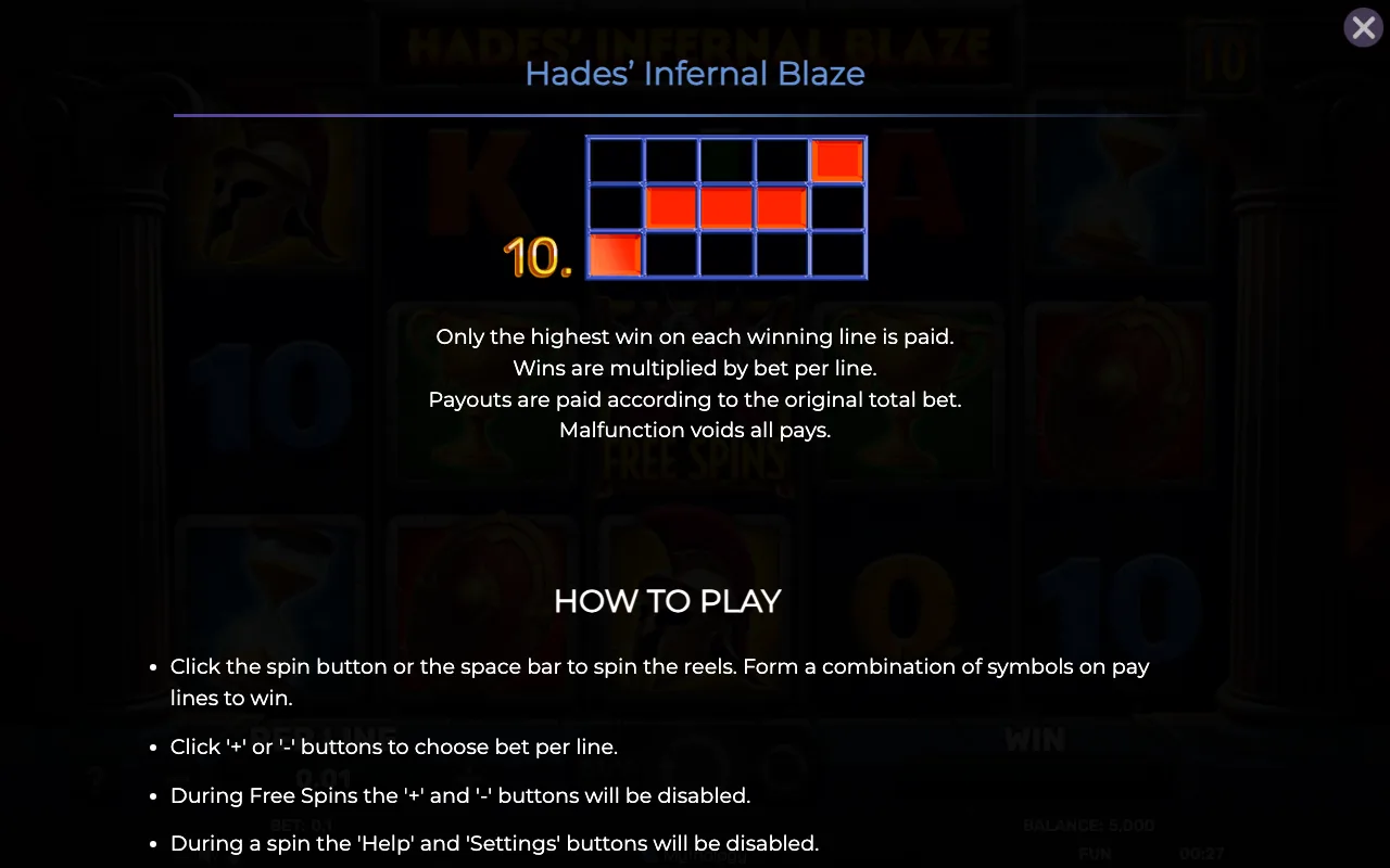Game rules, page 6 — Hades Infernal Blaze