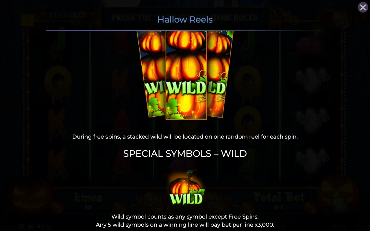 Special symbols - wild — Hallow Reels