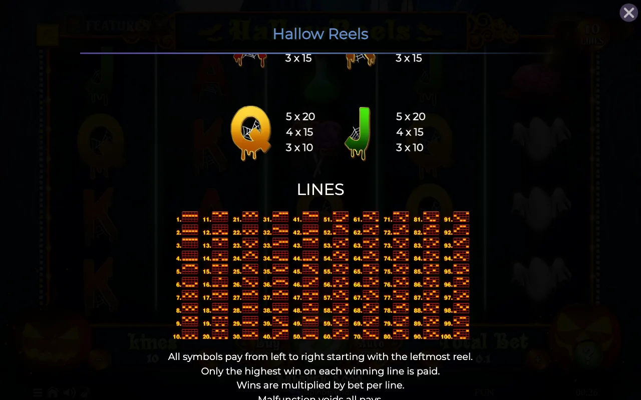 Game rules, page 4 — Hallow Reels