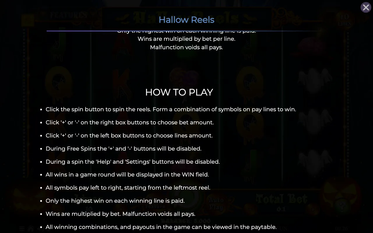 How to play — Hallow Reels