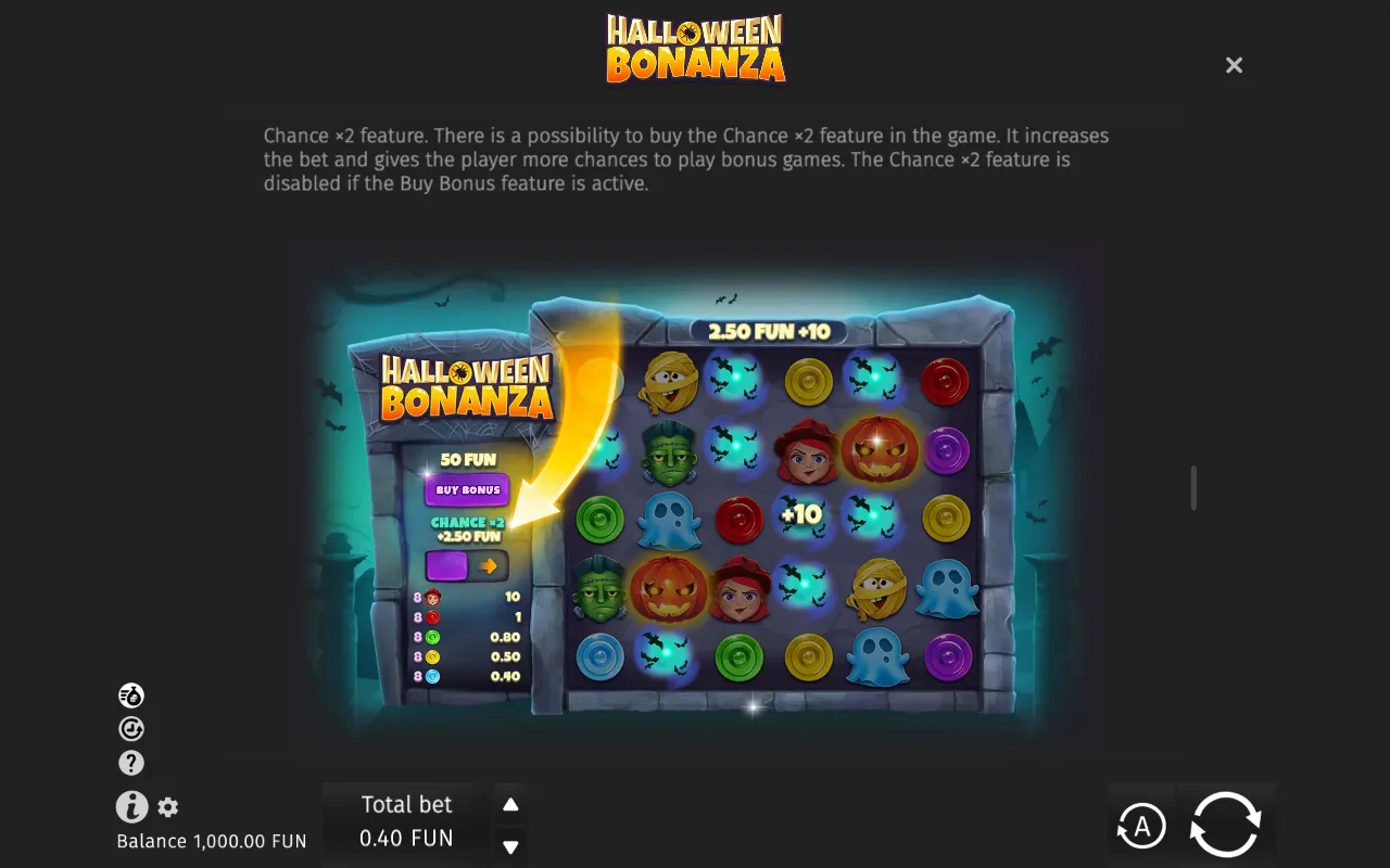 Game rules, page 3 — Halloween Bonanza