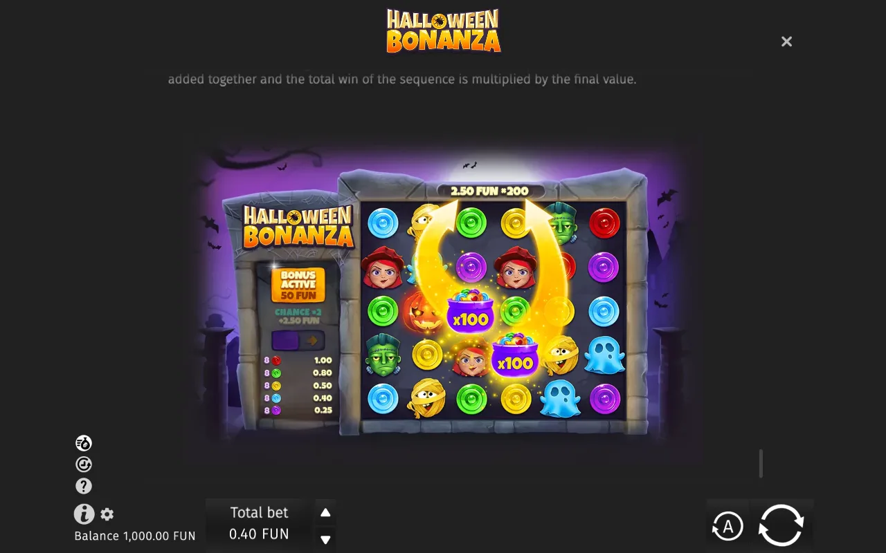 Game rules, page 5 — Halloween Bonanza