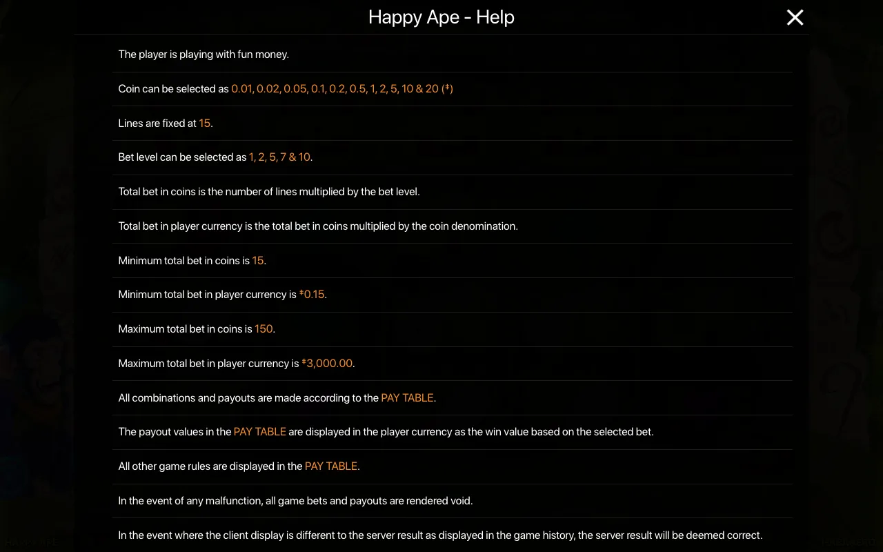 Spielregeln, Seite 1 — Happy Ape