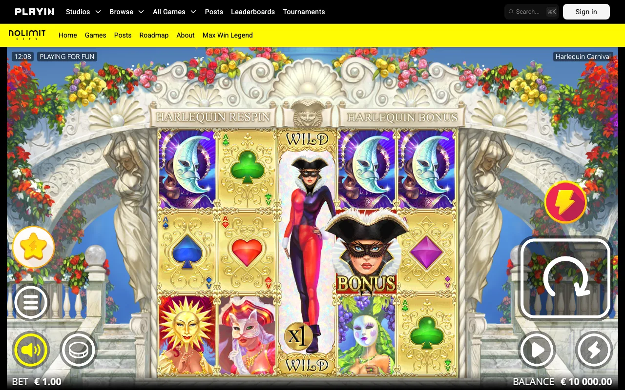 The base game — Harlequin Carnival