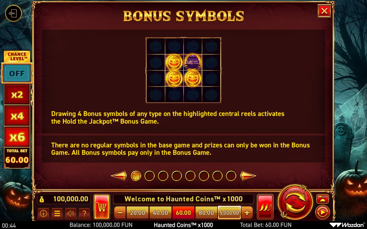 Game rules, page 1 — Haunted Coins X1000