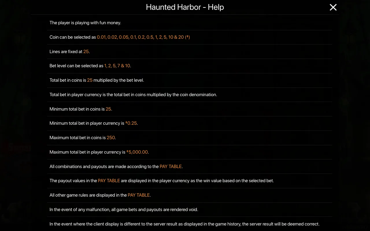 Spielregeln, Seite 1 — Haunted Harbor