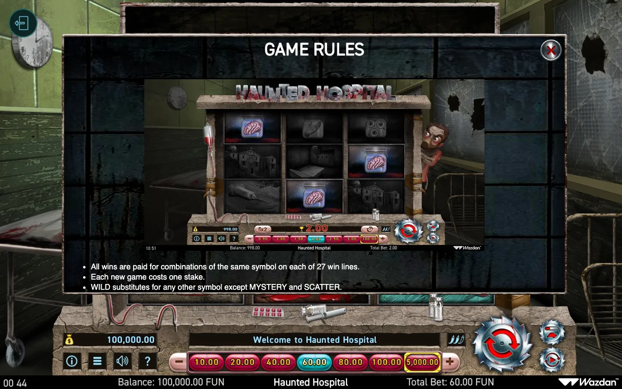 Game rules — Haunted Hospital