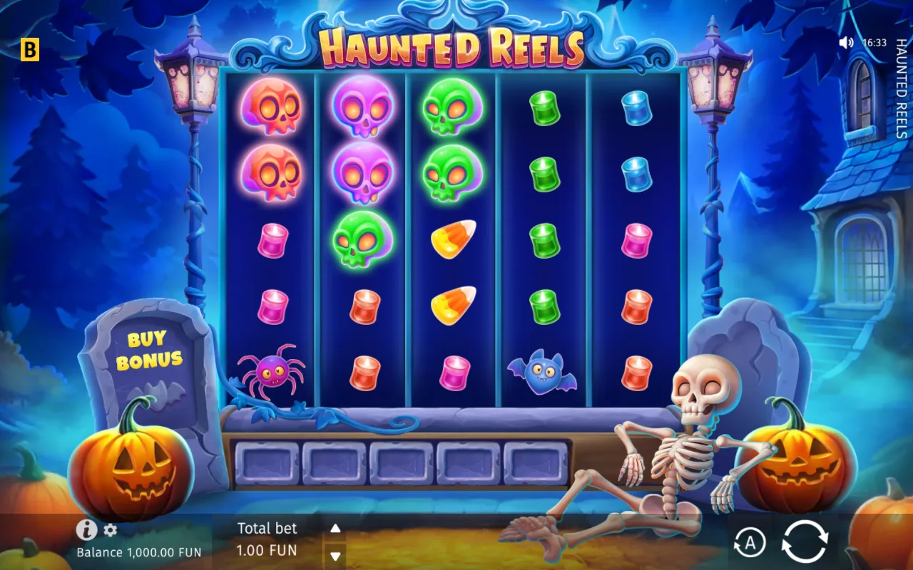 The base game — Haunted Reels