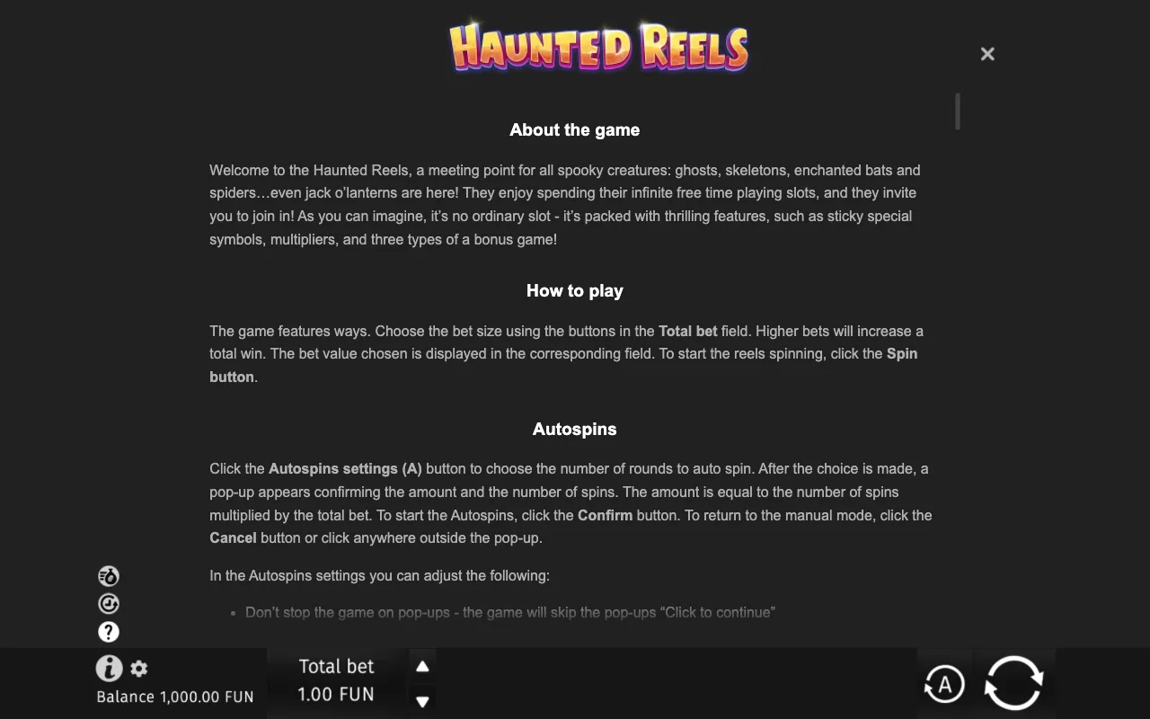 Game rules, page 6 — Haunted Reels