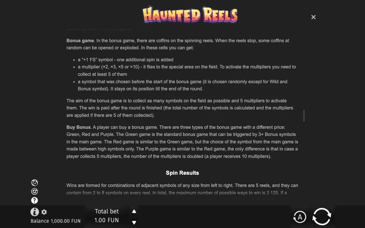 Game rules, page 8 — Haunted Reels