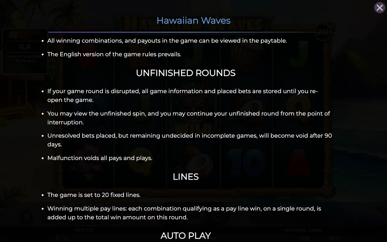 Game rules, page 7 — Hawaiian Waves