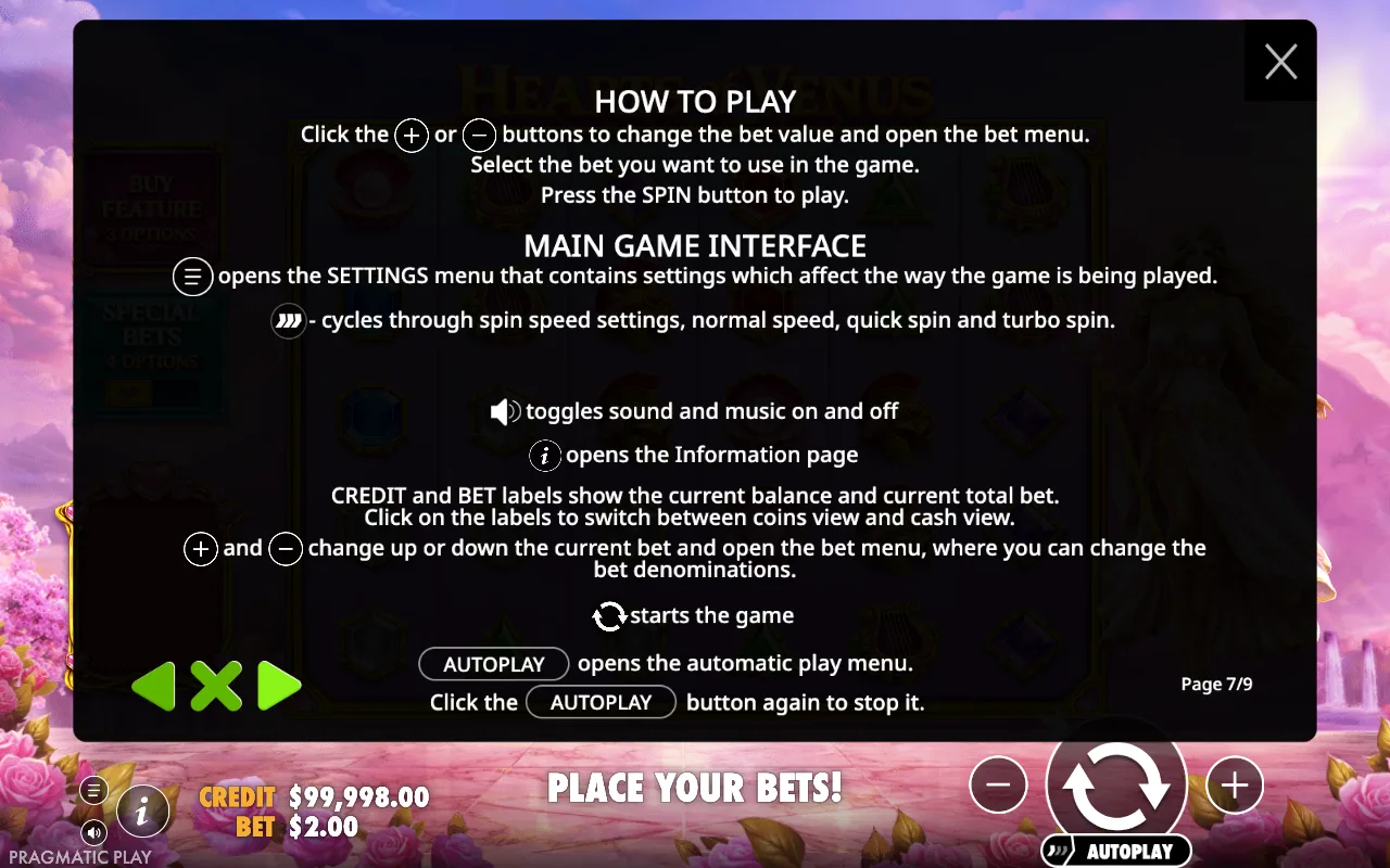 How to play — Heart of Venus