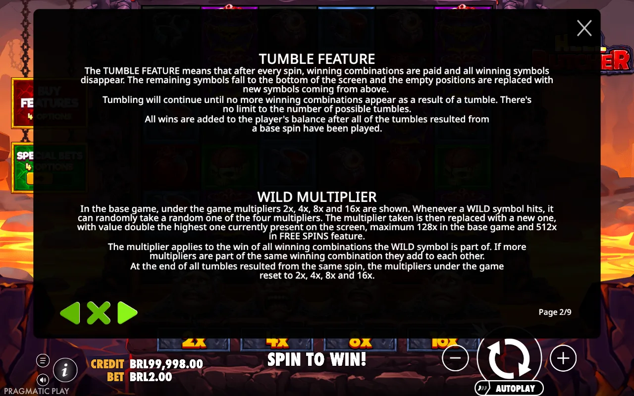 Tumble feature — Hell Butcher