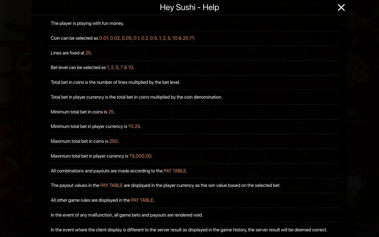 Spielregeln, Seite 1 — Hey Sushi